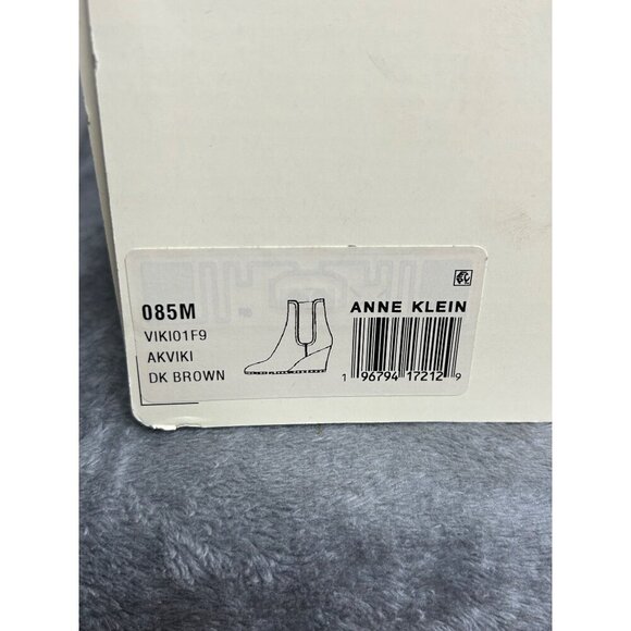 Anne Klein Women's Viki Wedge Bootie Brown sz 8.5M - Picture 2 of 7